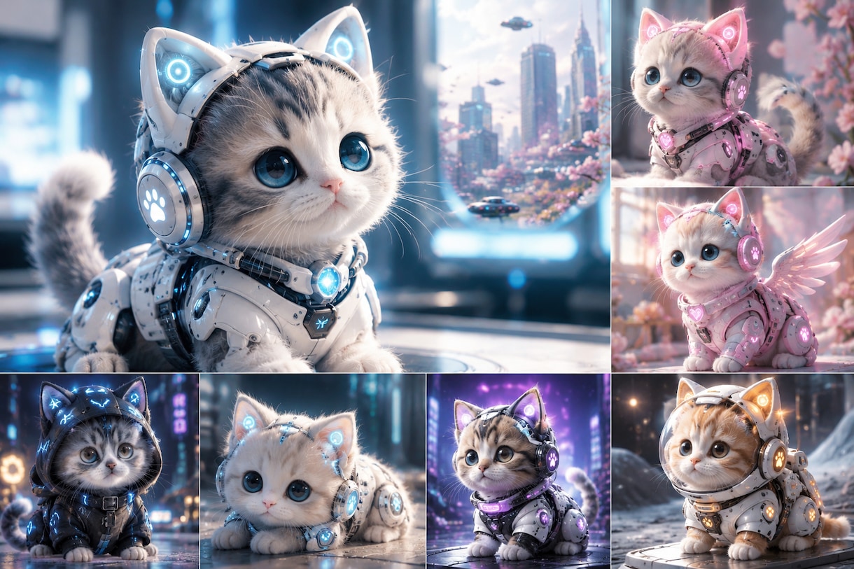AI猫の画像を提供します AXIS CAT 未来猫と癒しの時間をお過ごしください イメージ2