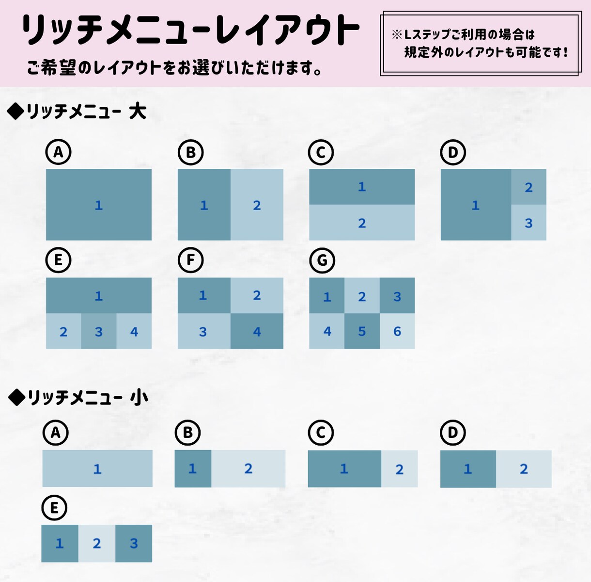 LINE公式リッチメニューを作成します 集客に繋がる！タップしたくなるようなメニューを作成！ イメージ2