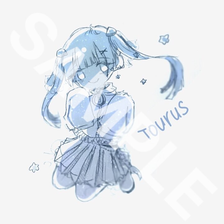 1枚絵描きます シンプルでまとまった色使いで、デフォルメされ過ぎない等身 イメージ8