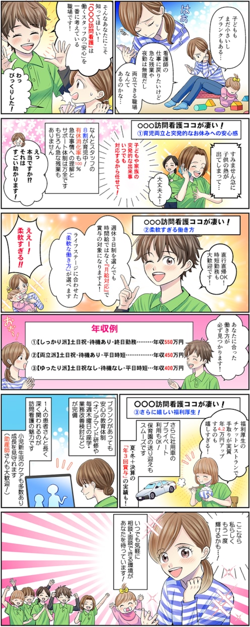 売上直結！ラフ修正無制限の広告漫画制作します 広告代理店実績あり！売上・採用に繋がる漫画を制作します イメージ2
