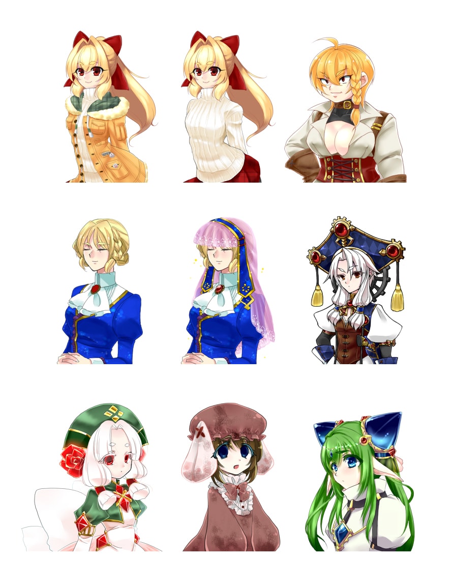 TRPGの立ち絵描きます 表情差分1点つき！服装やポーズもオプションで可能！ イメージ8