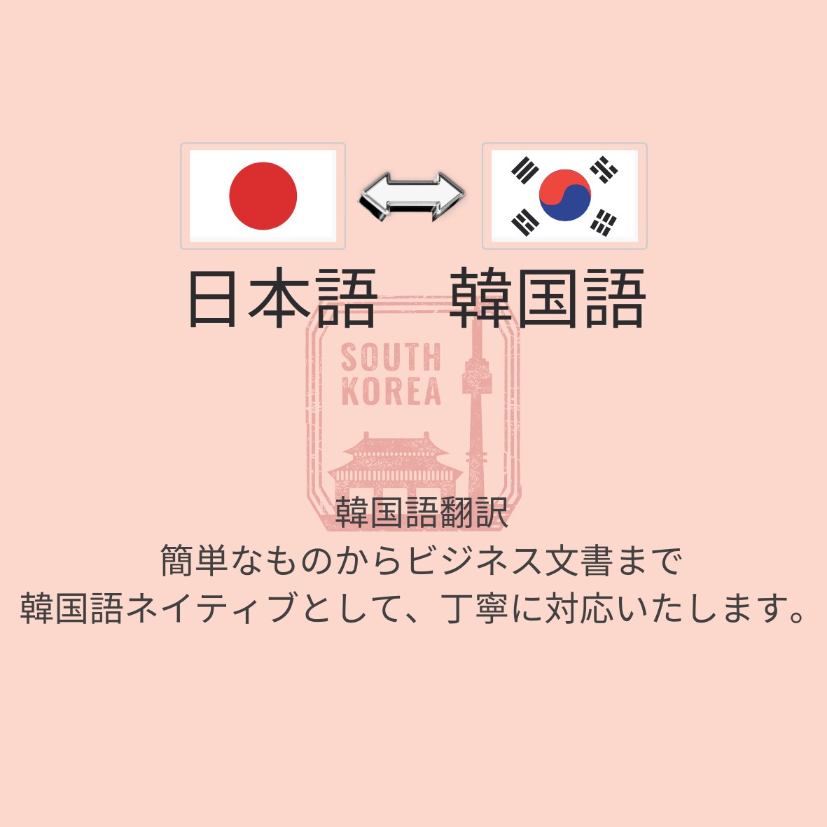 自然・迅速　　日韓・韓日ビジネス翻訳します 日本語⇄韓国語 翻訳｜ビジネス対応可能 イメージ1