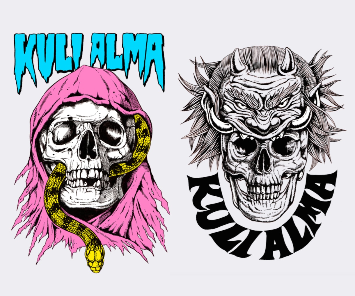 オリジナルのロックTシャツをデザインします 音楽関連の実績多数イラストレーターが描くリフの鳴るTシャツ イメージ2