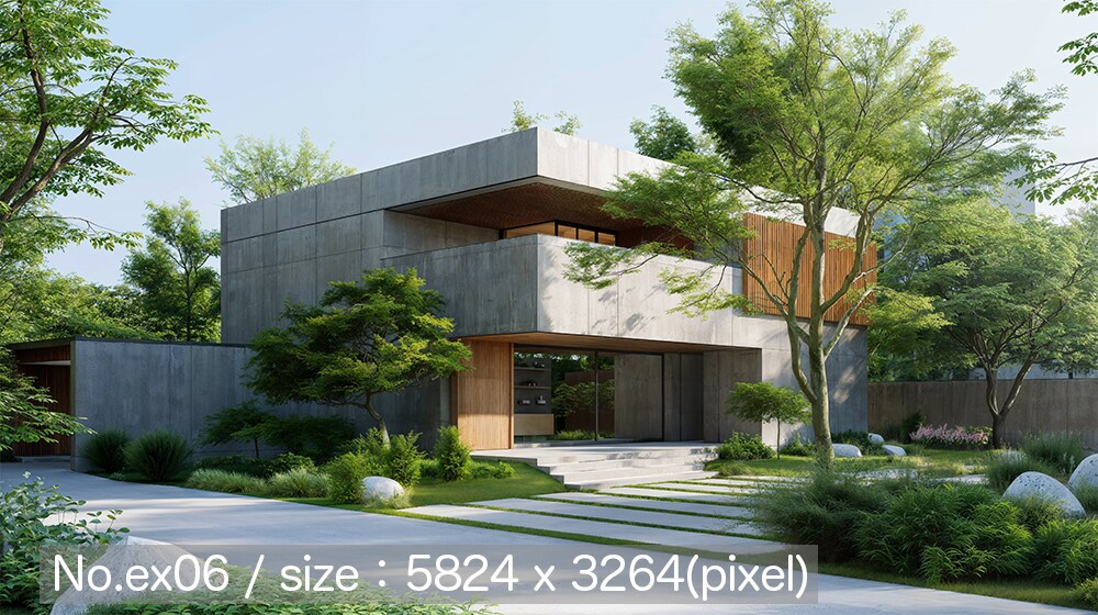 住宅の建築パース画像データを販売します 広告・宣伝用に高精細な外観パースの完成品データを販売 イメージ7