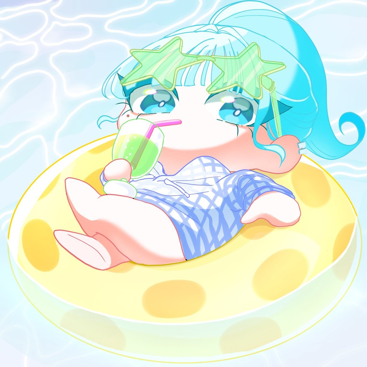 配信用やSD、アイコン向けイラスト依頼描きます 2~3等身のアニメ塗りのミニキャラを描きます イメージ1
