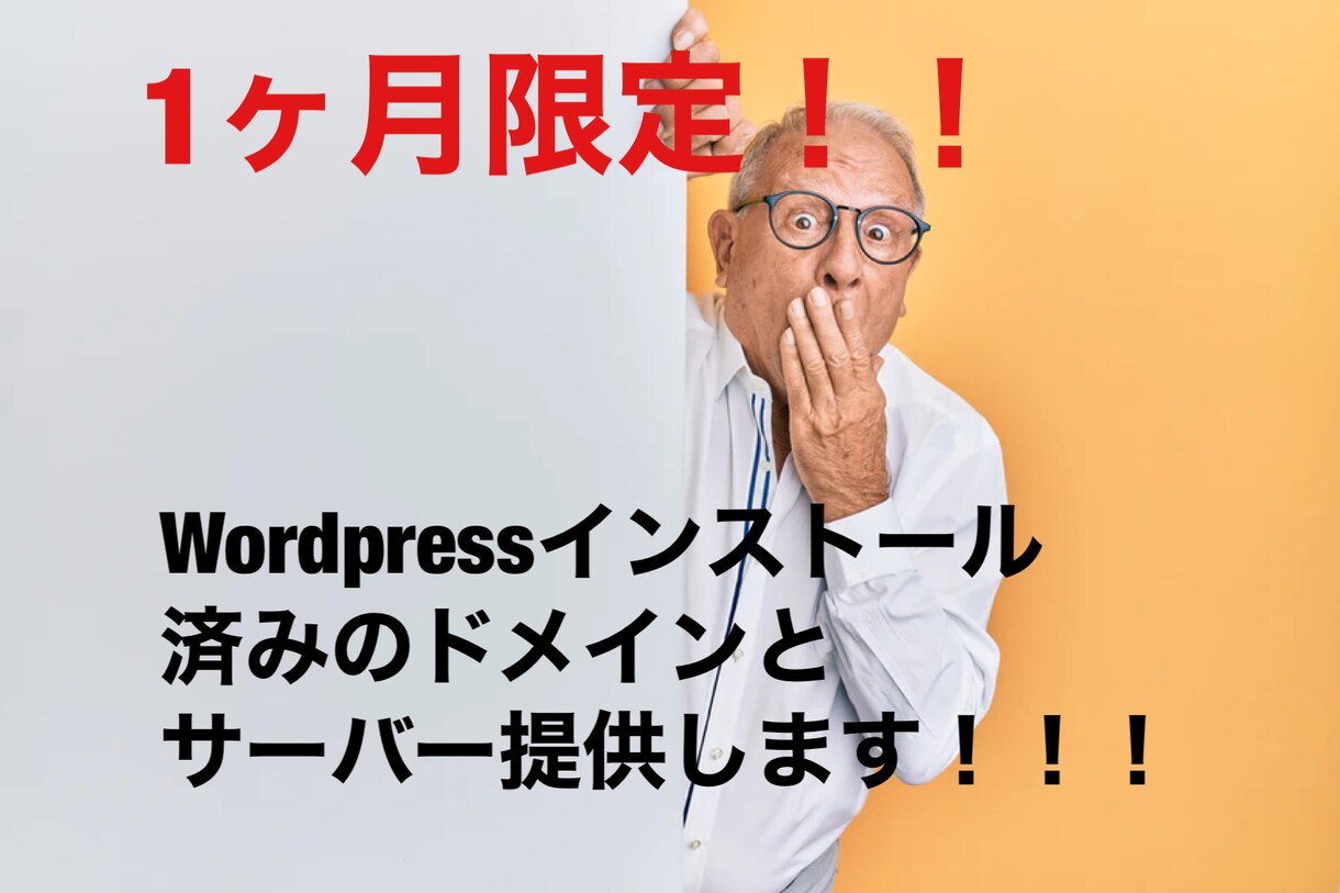 1ヶ月限定‼︎）ドメインとサーバー提供します 独自のブログやホームページを作る環境の準備がめんどくさい方へ イメージ1