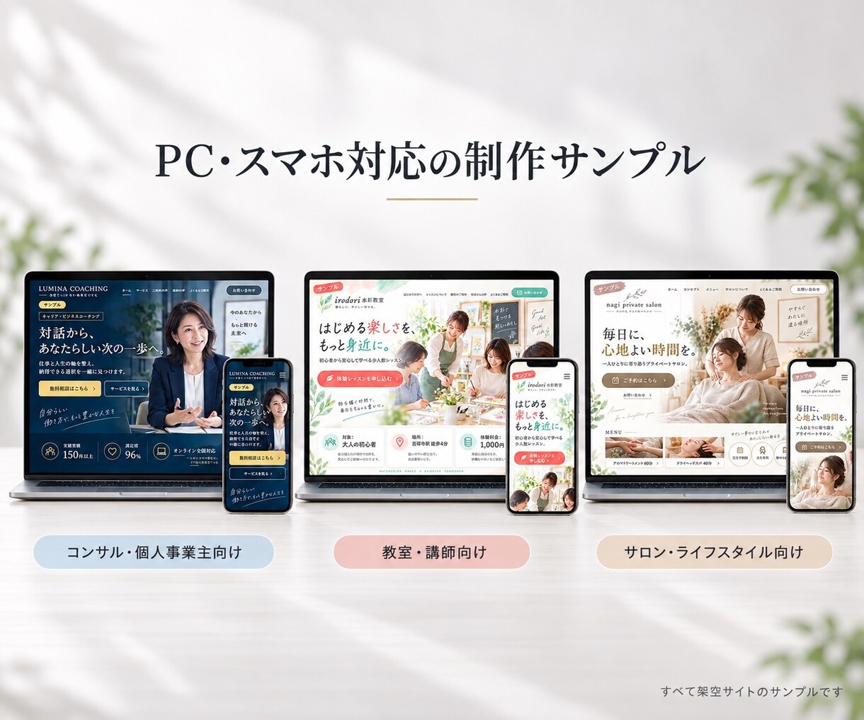 初めてでも安心のホームページを制作します 文章・構成をサポート、スマホ対応の1ページサイト イメージ6