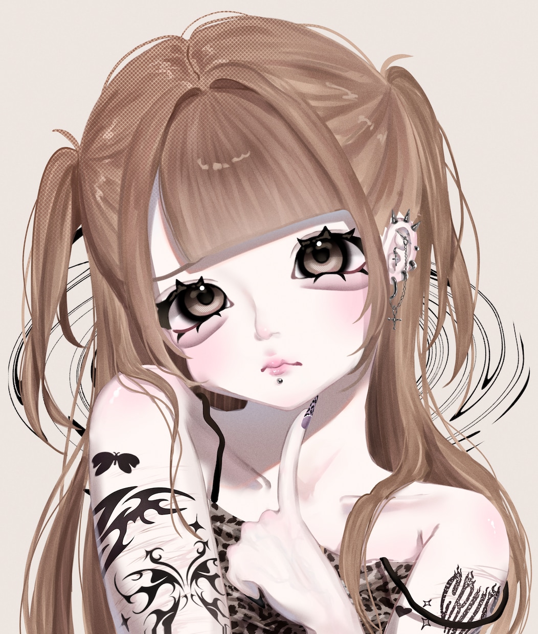 SNSアイコンイラストお描きします 2.5次元絵柄の地雷系、量産型イラストお描きします イメージ3