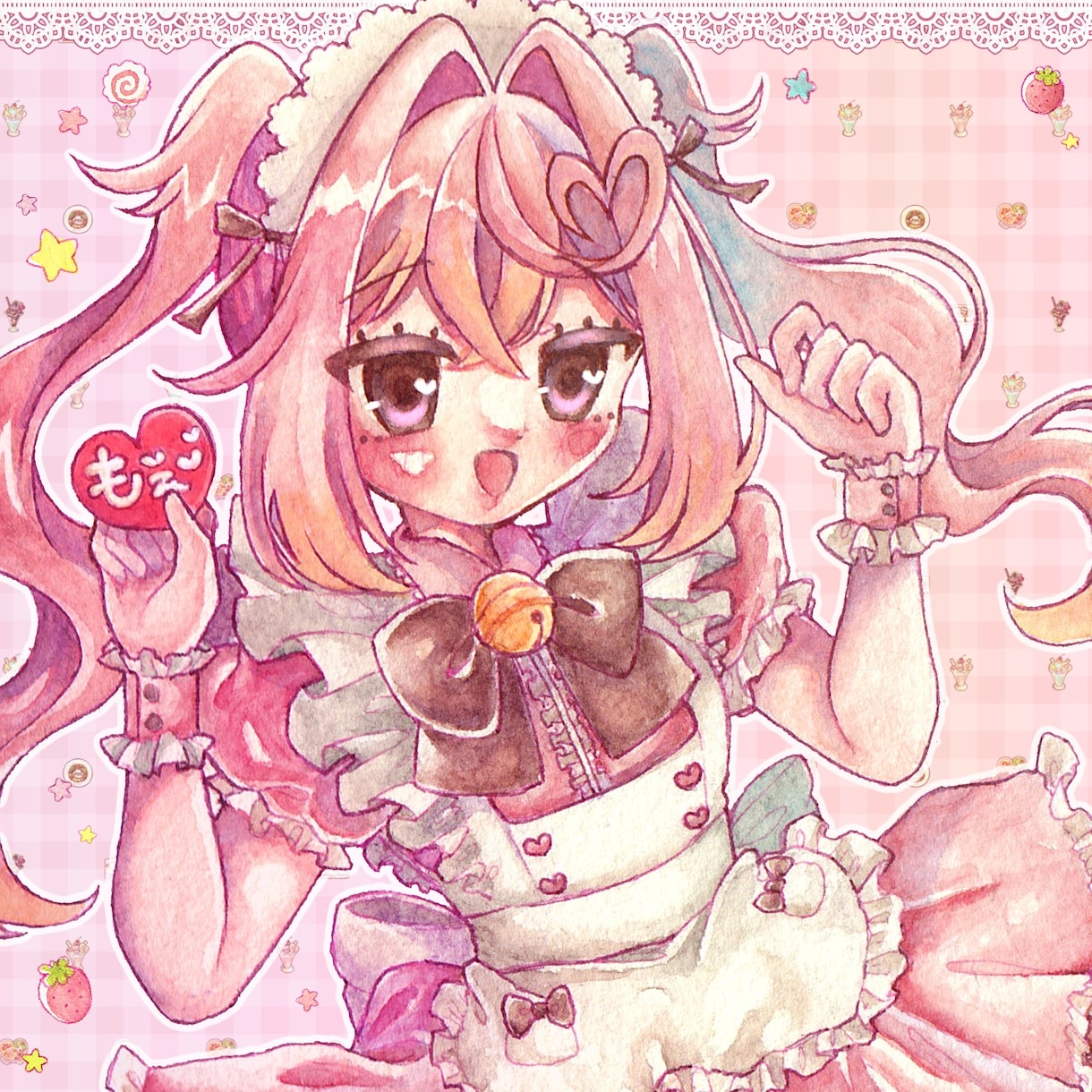 萌え絵イラスト制作します 平成萌え絵風の可愛らしいイラストを描きます♥ イメージ1