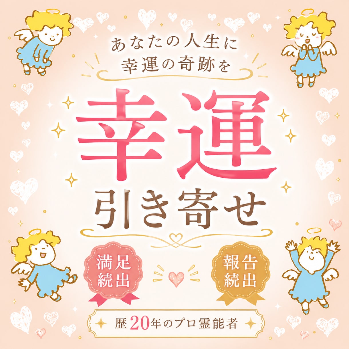 幸運の引き寄せ★唯一無二の手法で幸運を引き寄せます 潜在意識にある願望、貴方の「幸運」を形にする最高峰の引き寄せ イメージ1
