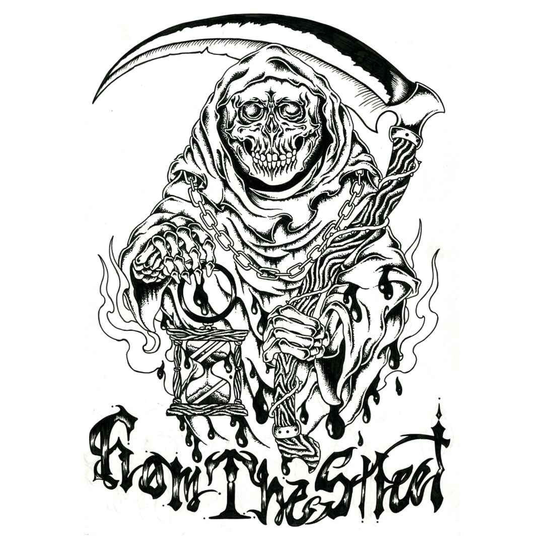 手描きでTシャツなどのアパレルのデザインを描きます プロの画家が手描きでTシャツなどのデザインを描きます。 イメージ4