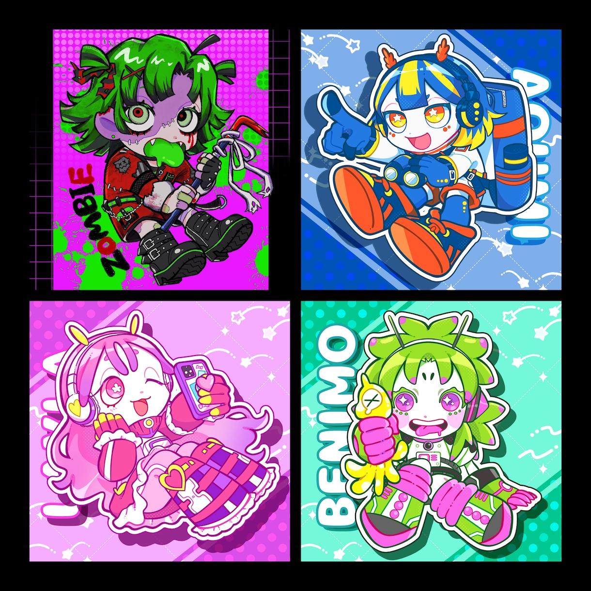 ポップでインパクトのあるイラストを描きます グッズ用、動画用幅広く！満足のいくイラストを提供します！ イメージ2
