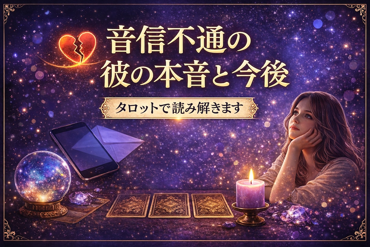 連絡が来ない理由と彼の本音を占います 不安な恋をやさしく整理し次の一歩を示します イメージ3