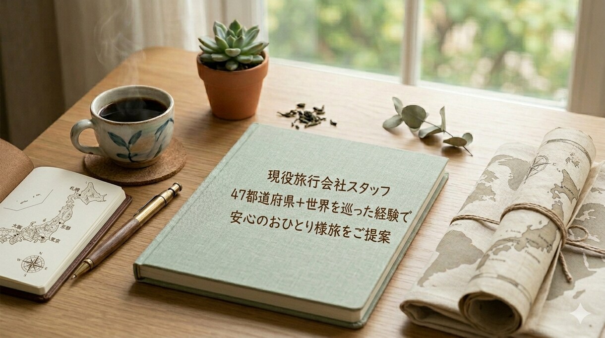 オトナ女子のおひとり様旅プラン作ります オトナ女子が安心して楽しめる“おひとり様旅”をお手伝い イメージ3