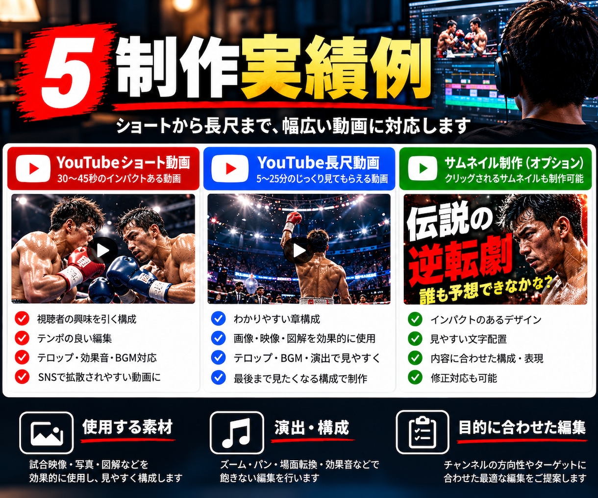 YouTube動画を丁寧に編集します カット・テロップ・BGMまで長尺動画をまとめて対応 イメージ5