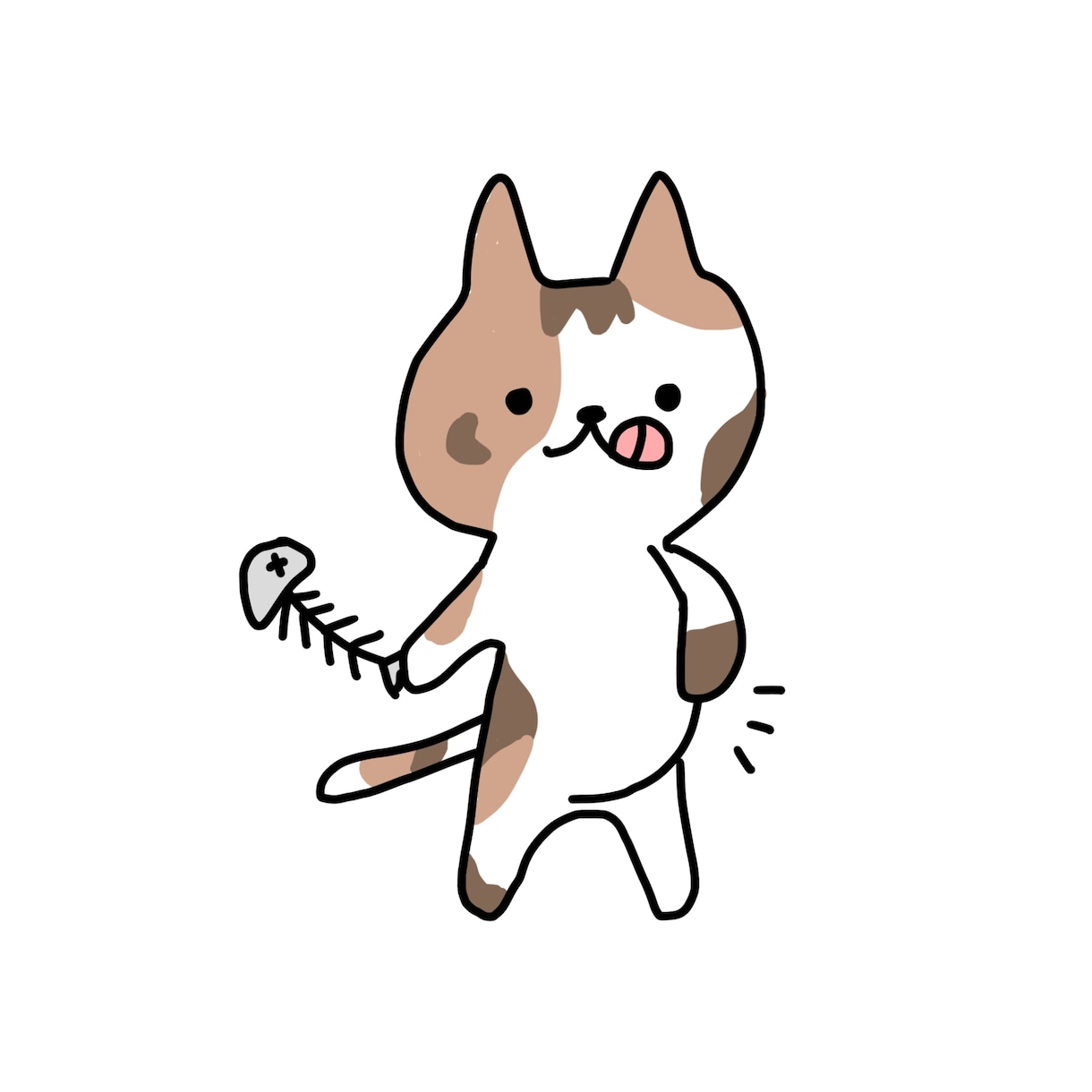 ちょっと人っぽい、ゆるい猫のイラストを描きます 商用OK！SNSアイコン・ブログやSNS投稿の挿絵にも イメージ7