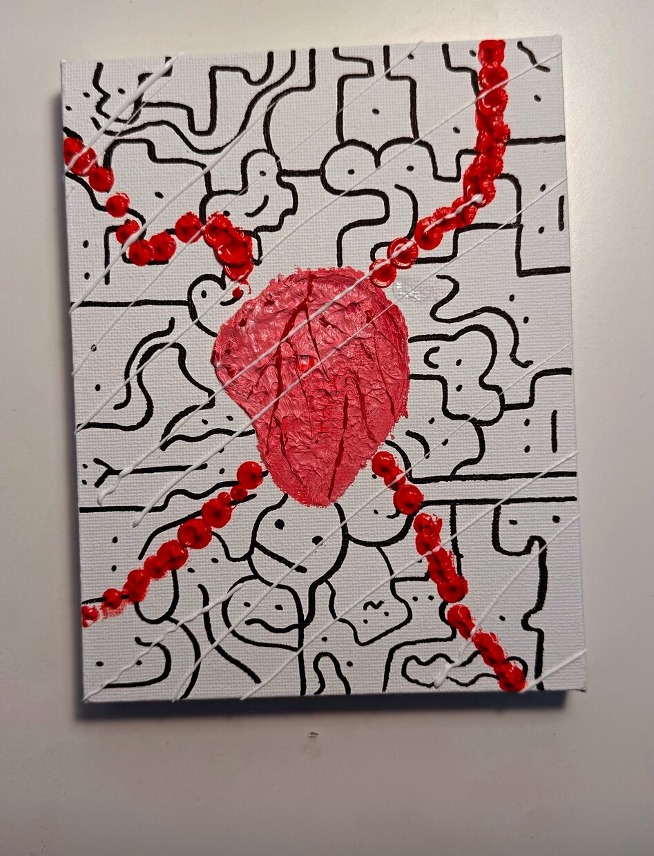 抽象画描きます 希望のイメージを伝えてくださったらそれに合わせて描きます。 イメージ1