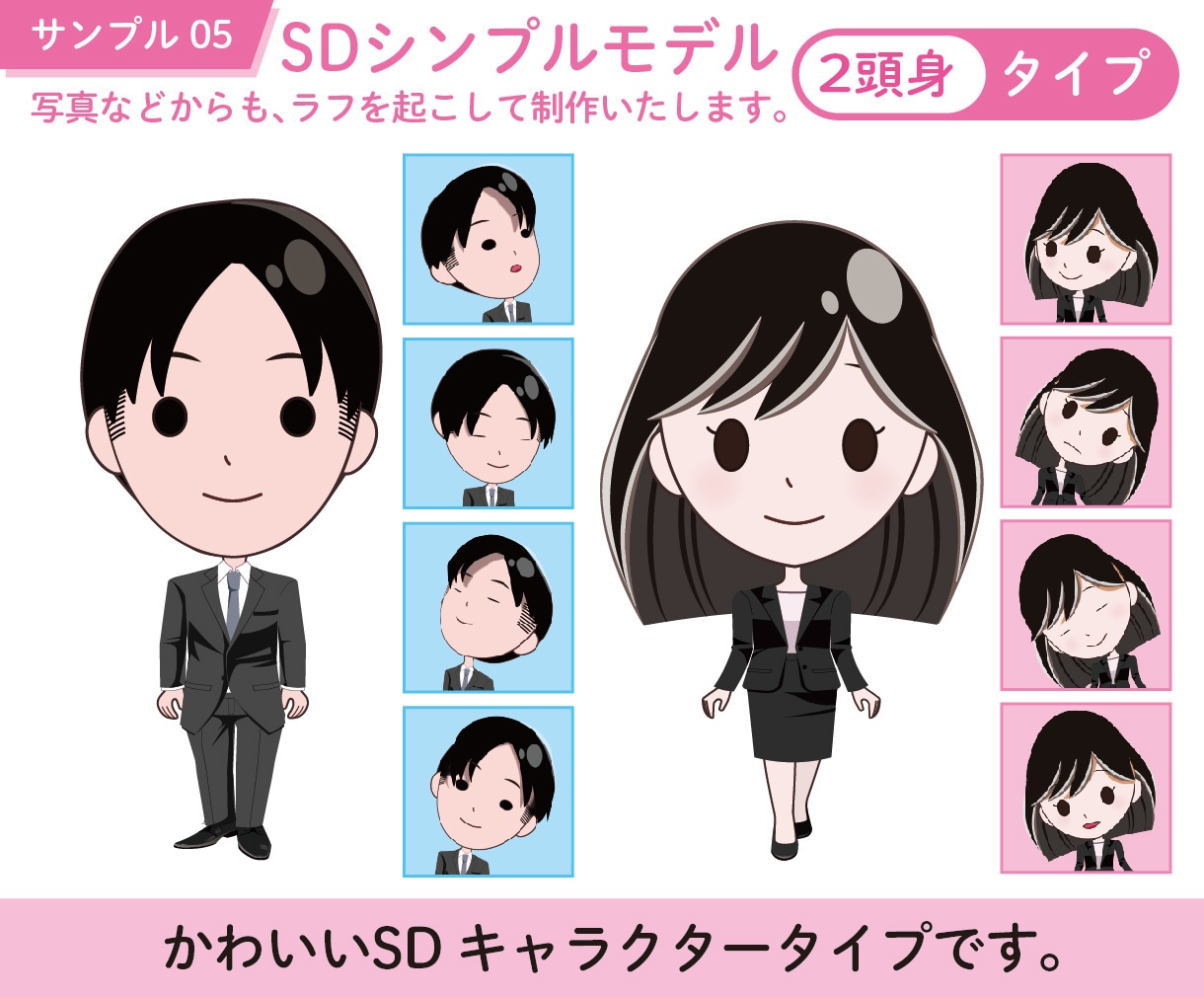 VTuberモデル制作デビューをサポートいたします 全部込みで、なめらかに動くLive2Dモデルを制作いたします イメージ7