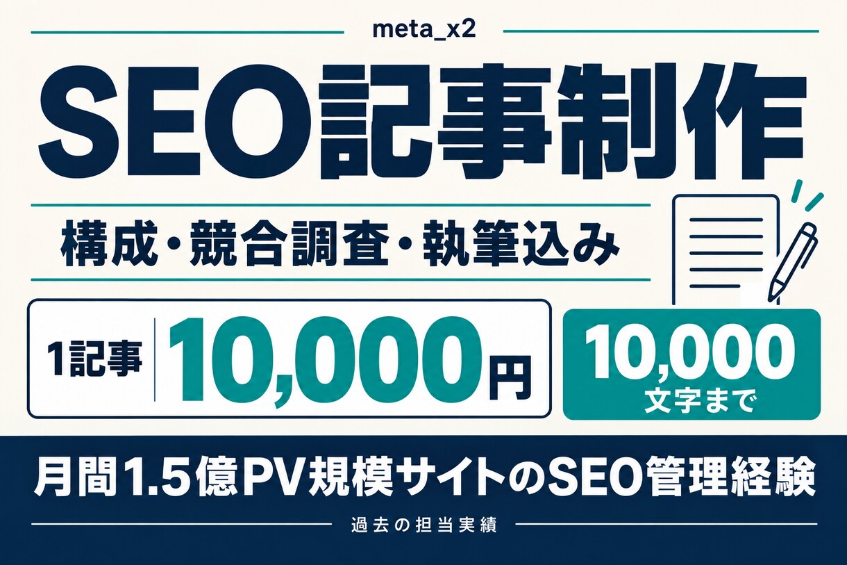 1万文字まで1万円でSEO記事を執筆します 美容医療（YMYL領域）も実績あり｜構成から執筆まで イメージ1
