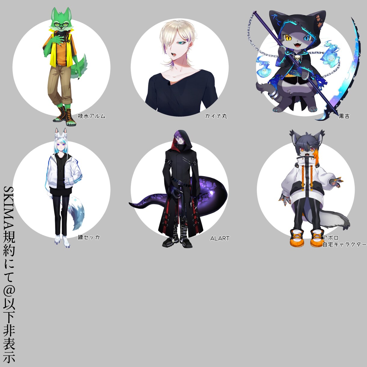 Live2D用イラスト（レイヤー分け迄）作成します あなたのなりたいVTuberイラストを作成いたします。 イメージ4