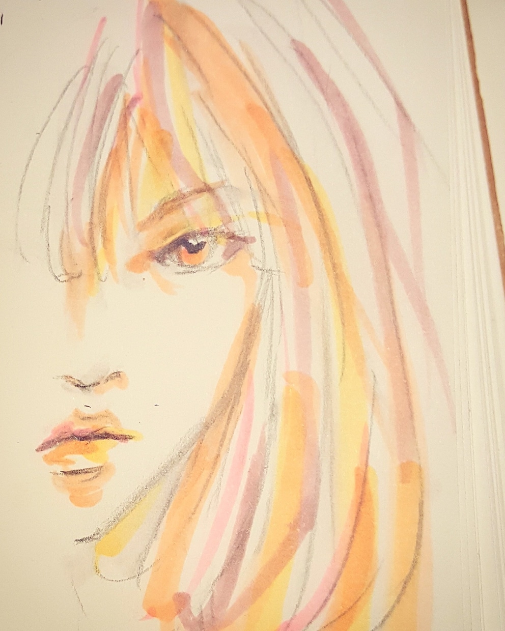 アイコンに最適)印象的似顔絵作成します 新しい似顔絵)瞳を印象的に。顔面の片側で似顔絵作成致します イメージ4