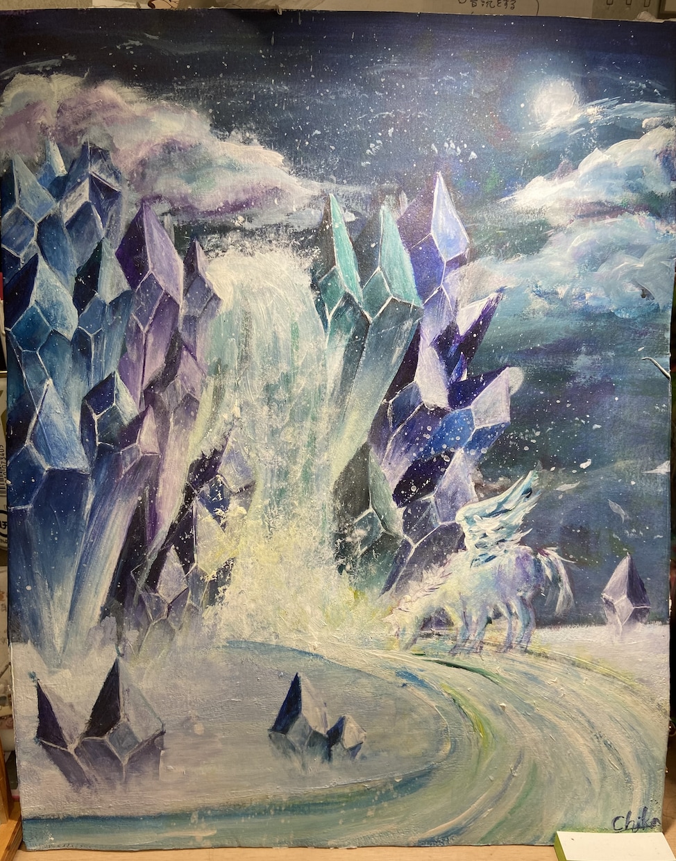 ファンタジー風景画、幻想生物を描きます ファンタジー世界、幻想世界をテーマにしたアナログイラスト。 イメージ1