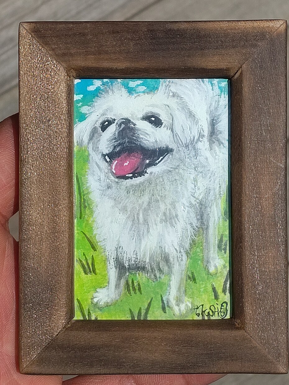 犬猫ペットなんでも描きます デジタルでは味わえない手描きの思い出を手のひらサイズに イメージ4