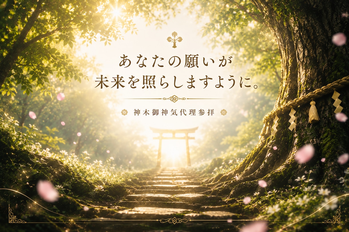 樹齢千年の御神木へ願いを心を込めてお届けします 神木御神気代理参拝◆あなたの願いを神聖な御神木へお届けします イメージ7