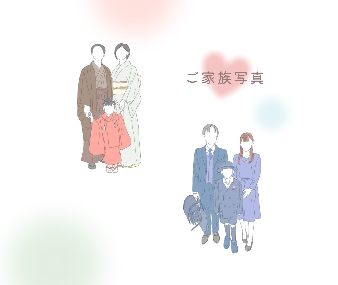 思い出のお写真をイラストにします 結婚式や前撮りのお写真、ご家族写真などをイラストにします◎ イメージ5