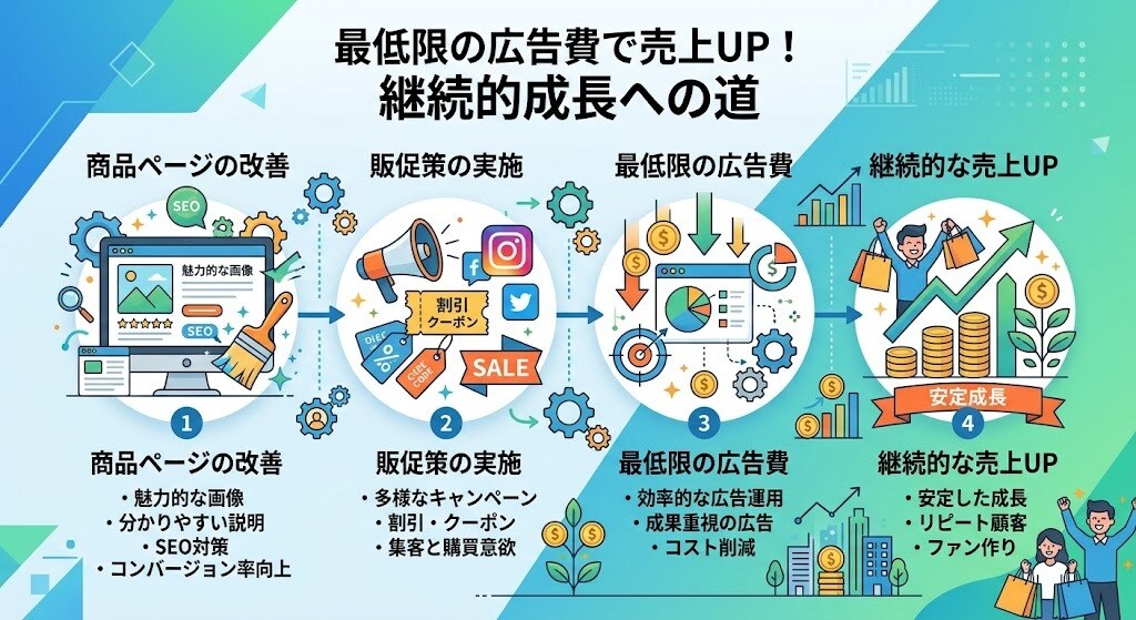 楽天商品ページ改善と販売/広告の方法を伝授します 商品ページの改善だけでは効果なし イメージ4