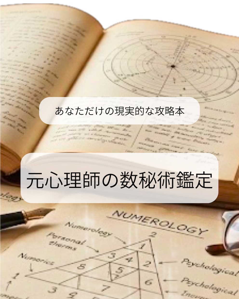 元心理師が数秘術であなたの人生攻略本を作成します 性格診断ではなく、具体的な「生存戦略」を納品 イメージ1