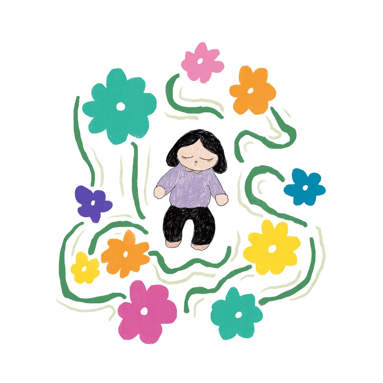 おしゃれな韓国風の自画像イラスト描きます SNSアイコンにぴったり！おしゃれな韓国風イラスト描きます イメージ4