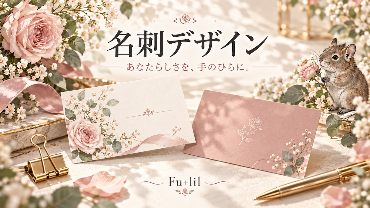 名刺をあなたらしくデザインします 初対面で伝わる名刺を丁寧にお作りします イメージ1