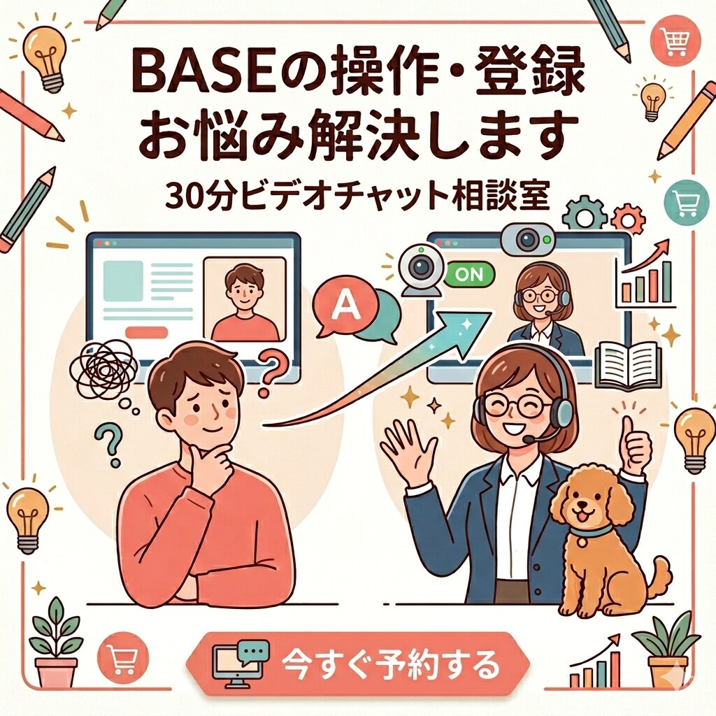 ビデオチャットBASEの操作・登録お悩み解決します 基本30分3000円画面共有でマンツーマン！初心者大歓迎です イメージ1