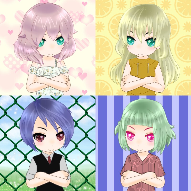 かわいいミニキャラ作成します 即日納品します！髪型も服装も選べる｜色・柄 変更もOK！ イメージ10
