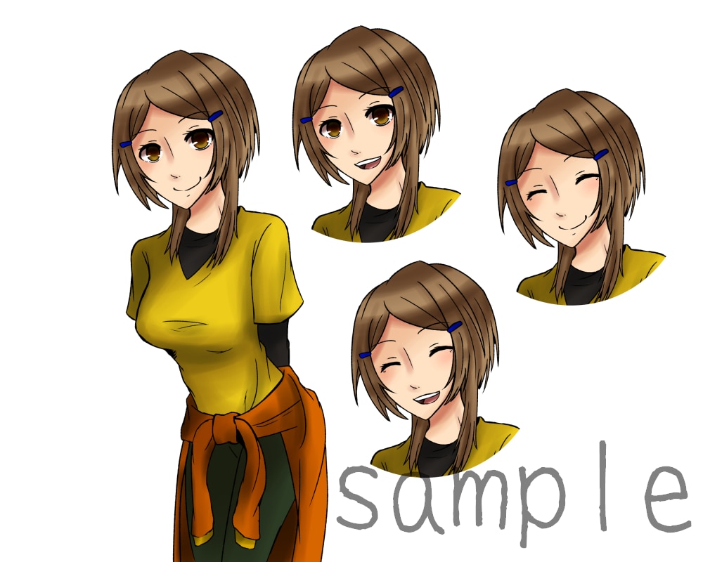 TRPG向けキャラクター立ち絵制作します アナログ風の塗りが特徴的なキャラクター描きます イメージ5
