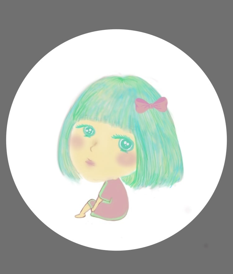 似顔絵風可愛いアイコン描きます キラキラ”おめめ”でハートをキャッチ イメージ2