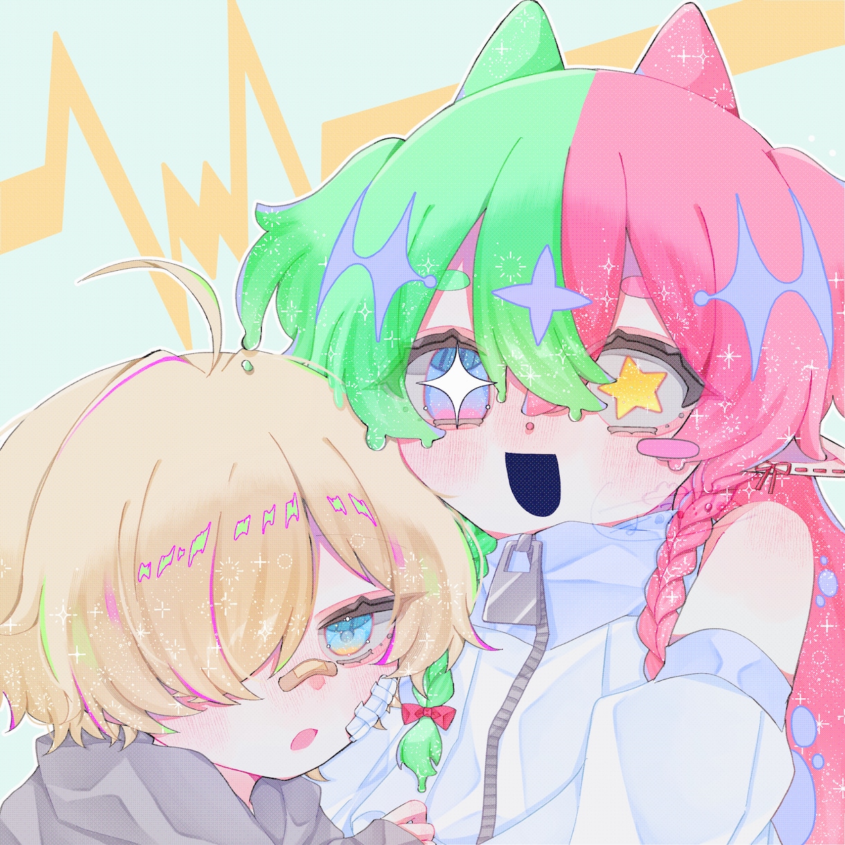 キラキラ可愛いイラストお描きします SNSで使えるアイコンお描きします イメージ3