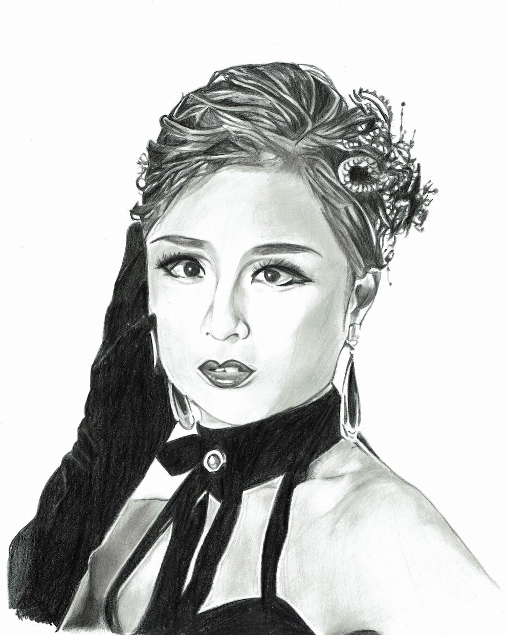 宝ジェンヌさんの鉛筆画を描きます 鉛筆画で贔屓のジェンヌさんを描きます イメージ2