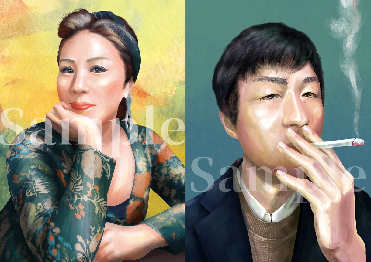 リアルなタッチで油絵風の似顔絵を描きます ★印刷対応可能！★高品質な油絵風イラストをお届け イメージ7
