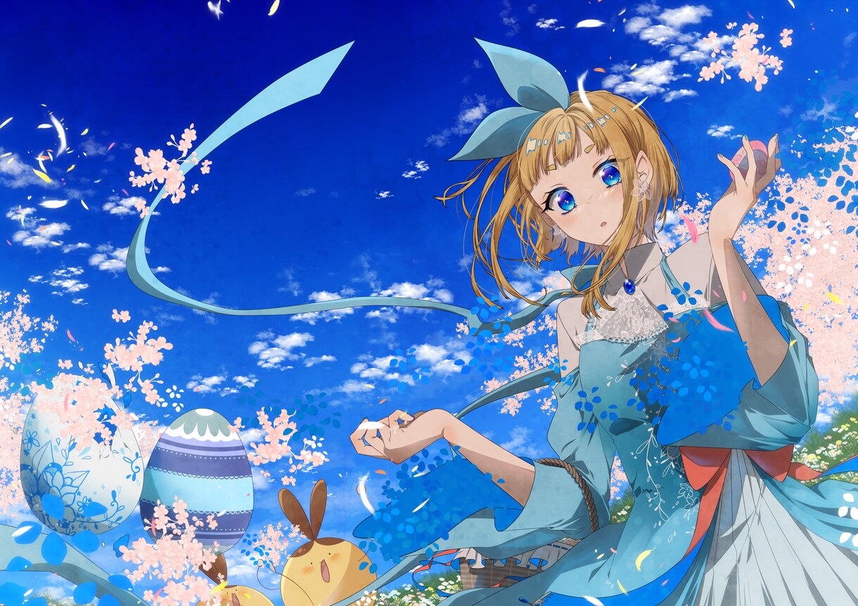 世界観あふれる幻想イラストを制作します 花・空・光・季節を織り交ぜた、物語を感じる一枚をお届けします イメージ4