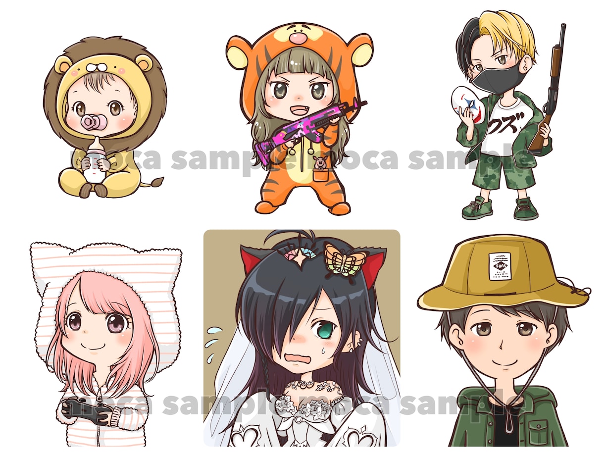 商用可◎ゆるかわイラスト・アイコン制作します ブログ、SNS、YouTubeアイコンにオススメ！初心者歓迎 イメージ10