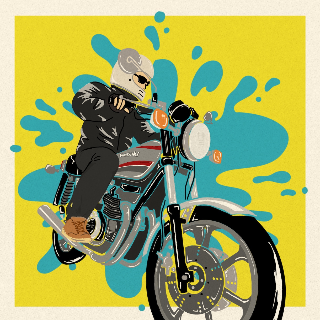 バイクステッカーやSNSアイコン用デザイン描きます 特徴を活かしたデザインであなたの愛車を愛を込めて描きます！ イメージ4