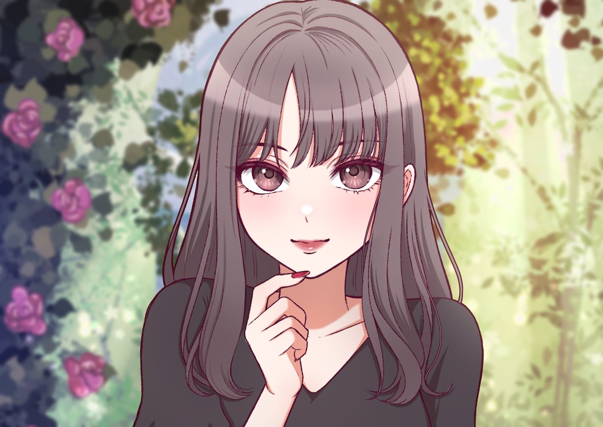 SNSで話題にできる！アニメ風似顔絵描きます アニメのスクショ風似顔絵です！ イメージ1
