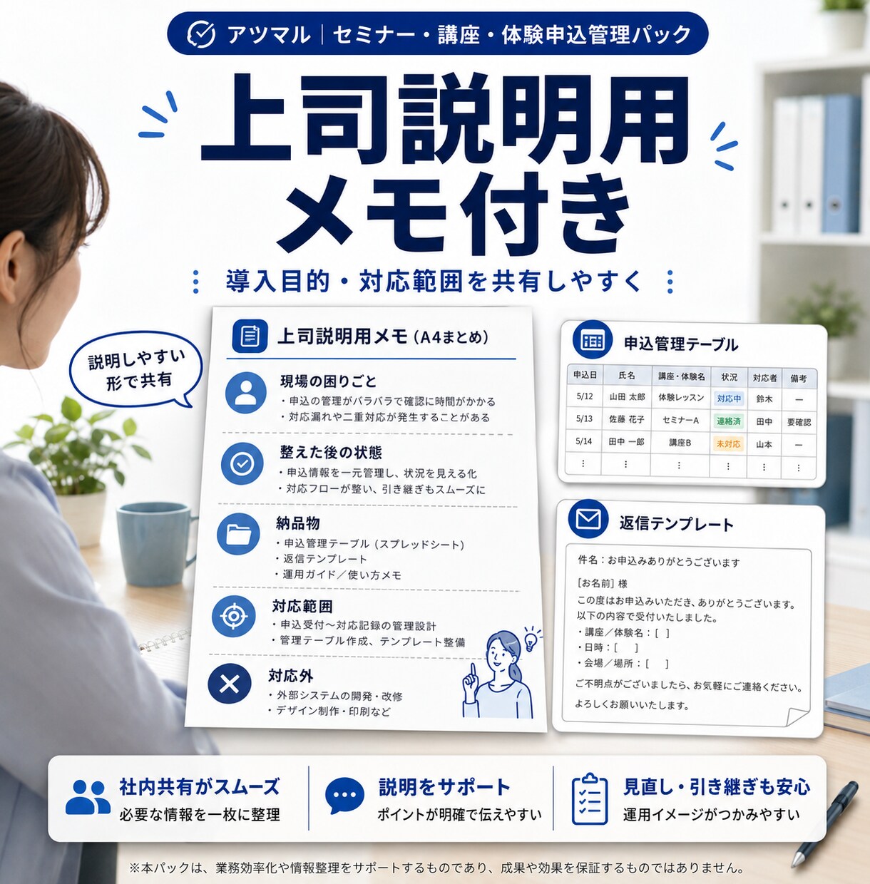 Googleスプレッドシート❌フォーム連携します 24時間365日“自動返信❌自動反映”で一次案内 イメージ9