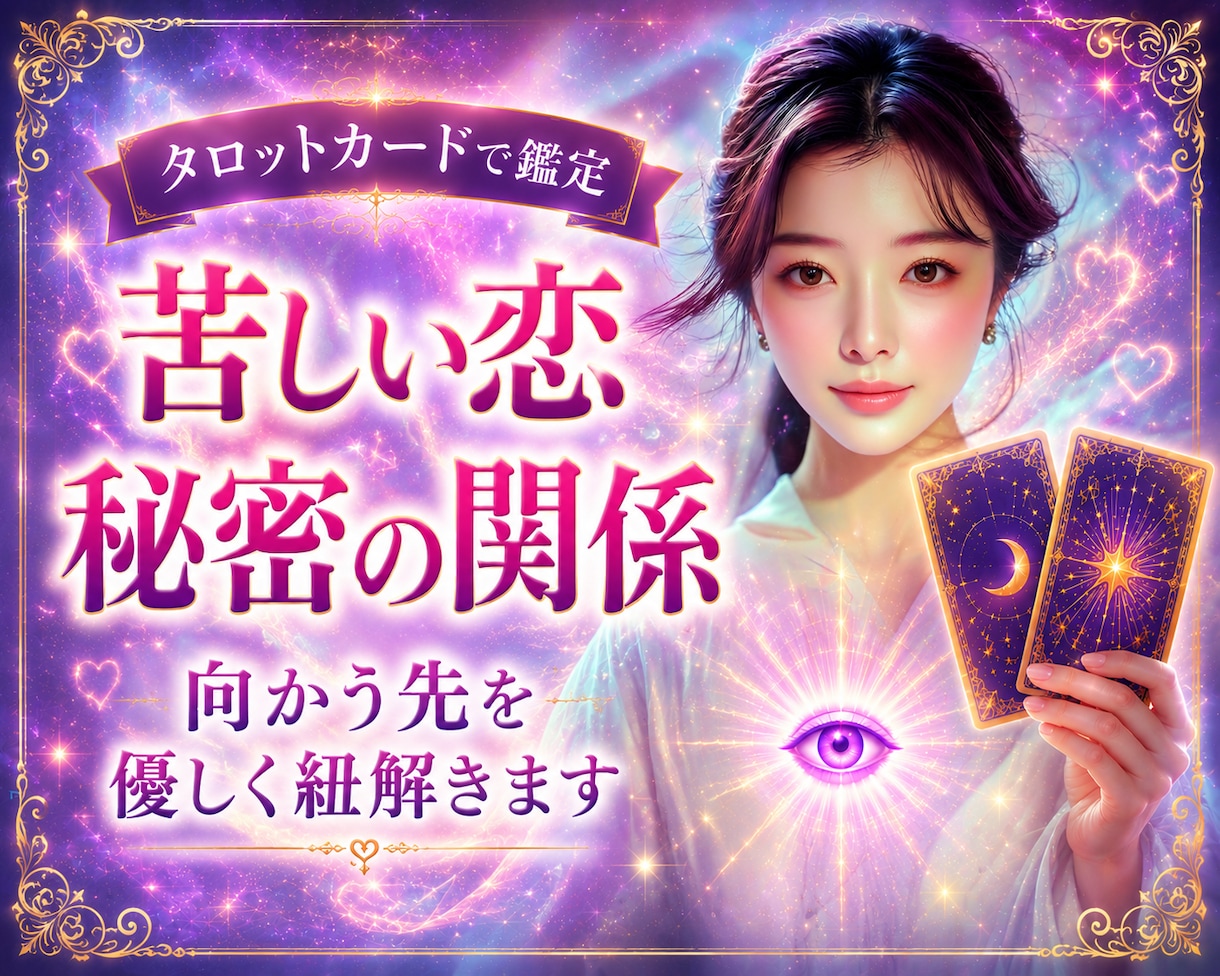 苦しい恋/秘密の関係が向かう先を鑑定します あなたの苦しみに寄り添い、優しく紐解きます イメージ1