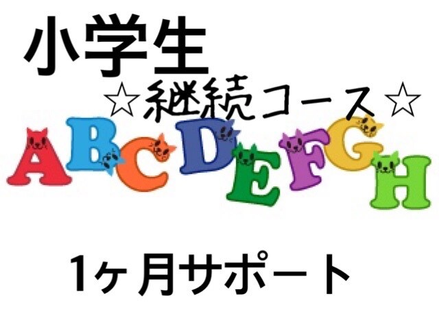小学生1ヶ月レッスン☆継続してサポートします レッツ エンジョイ English ! イメージ1