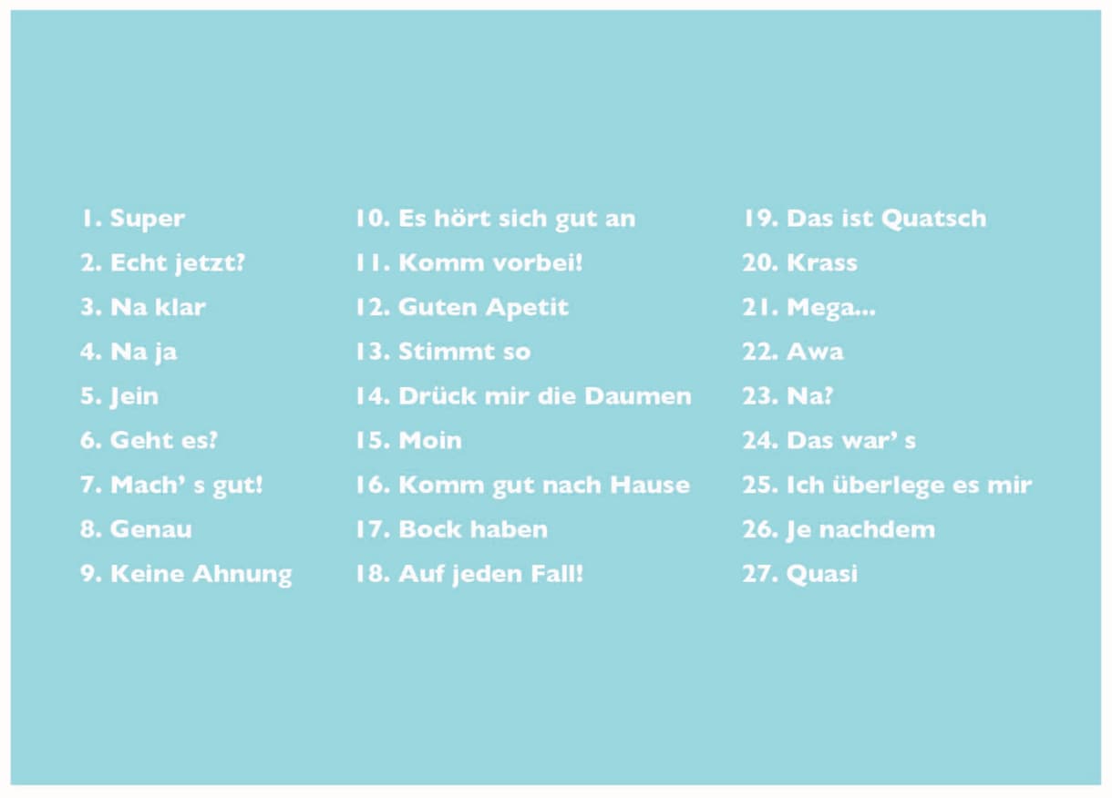 ドイツ語の日常フレーズを教えます Krass!Aua! Sind Sie neugierig? イメージ2