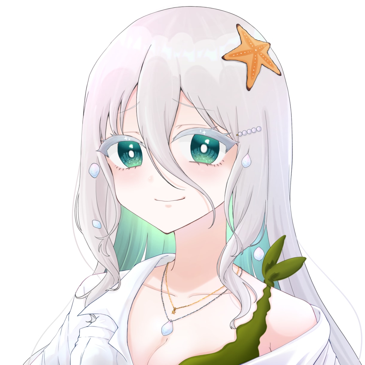 顔アップ（肩まで）のイラストを描きます やわらかい雰囲気のイラスト（商用利用込み） イメージ2