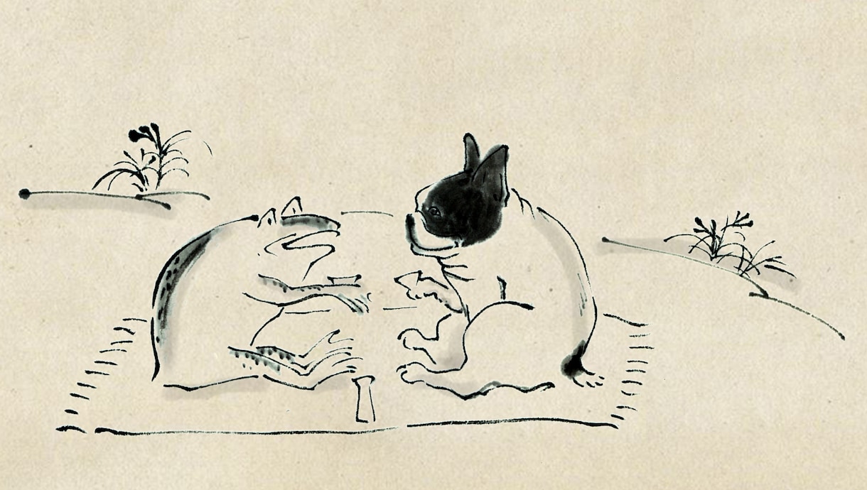 本格的和風の動植物イラスト、ペットも描きます データ対応、シンプルで可愛い本格派の和風手描きです。 イメージ4